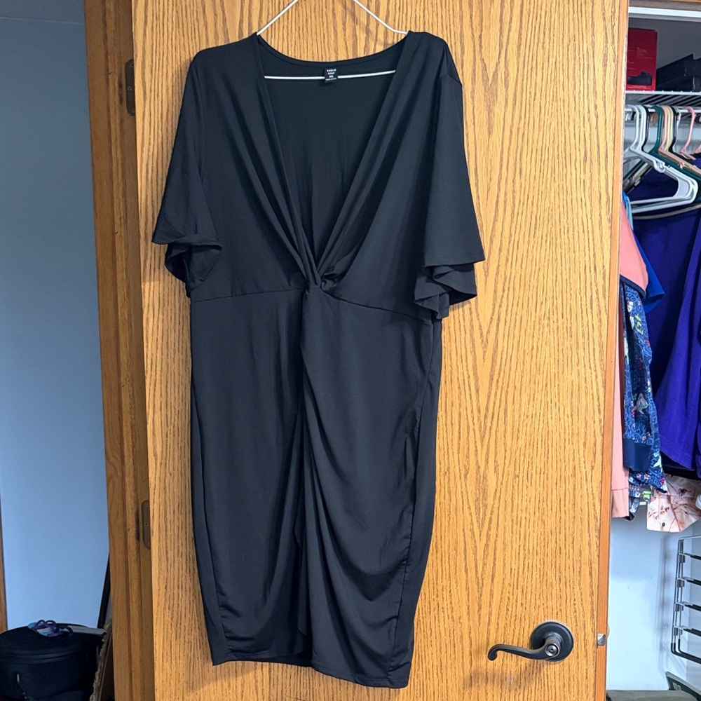 SHEIN Black Long Sleeve Dress
